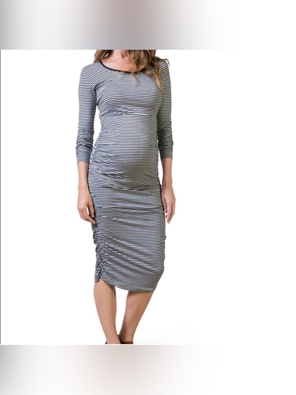 Isabella Oliver Stripe Maternity Dress